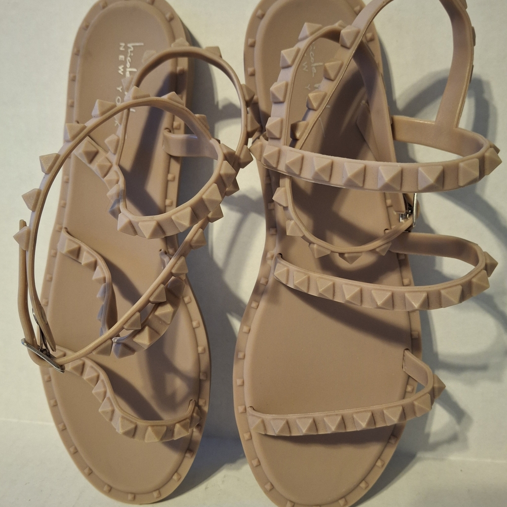 Nicole Miller Gelly Studded Sandals